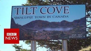 The smallest town in Canada population 4 BBC News [upl. by Yttap]