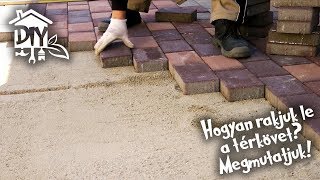 Hogyan rakjunk térkövet Megmutatjuk  Green Cottage DIY [upl. by Monti]