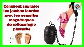 Comment soulager les douleurs des jambes lourdes avec les semelles de réflexologie plantaire [upl. by Yecnuahc]