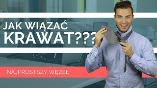 Jak Wiązać Krawat — Węzeł Prosty — Four in Hand [upl. by Orva680]