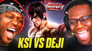 KSI VS DEJI IN TEKKEN FULL GAMEPLAY [upl. by Nerak947]