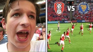 Rotherham vs Shrewsbury VLOG  League One Play Off Final [upl. by Ailee]