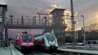 Connewitz mit der SBahn Mitteldeutschland TaurusDoSto ET 1442 Straßenbahn Tatra Güterzüge [upl. by Wallie841]