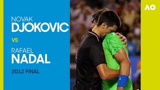 Novak Djokovic vs Rafael Nadal in the longest final in Grand Slam history  Australian Open 2012 [upl. by Oivalf740]