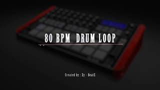 80 BPM Drum Loop  Hip Hop Trap Drum Loop  Catharsis  Nr 18 [upl. by Hannaoj]