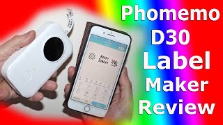 Phomemo D30 Label Maker Review [upl. by Nnitsuj772]