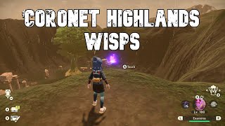 All Coronet Highlands Wisp Locations  Pokemon Legends Arceus PLA [upl. by Strade589]