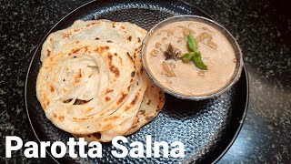 Parotta Salna Recipe In Tamil  Soft Layered Parotta  Empty Salna In Tamil [upl. by Seigel]