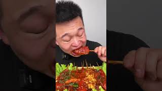 ASMR eating broadcast Chinese skewers a paradise for vegetarians [upl. by Rudwik]