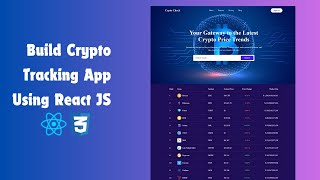 Crypto Tracking App Using React JS  Create Crypto Tracking App Using React JS amp Coin Gecko API [upl. by Kinsley]