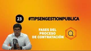 Fases de la contratación pública [upl. by Nelsen]