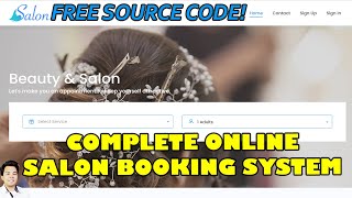 Complete Online Salon Booking System using PHP MySQL  Free Source Code Download [upl. by Mariandi918]