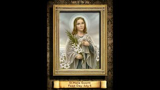 Saint of the Day — July 6 — Saint Maria Goretti saintoftheday [upl. by Doscher]