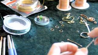 HOW TO BEGIN BASIC WIRE WRAPPING AND JEWELRY MAKING 2 [upl. by Notneiuq]