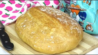 PAN CASERO CON HARINA DE TRIGO COMÚN SIN MASA MADRE FÁCIL Y RÁPIDO🥖QUICK AND EASY HOMEMADE BREAD🥖 [upl. by Battiste]