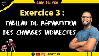 Comptabilité analytique Exercice 3  Tableau de répartition des charges indirectes [upl. by Singband222]