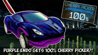 100 On CHERRY PICKER Rocket League Training RAGE Warning  PURPLE Endo  RED Tachyon Boost [upl. by Aydiv888]