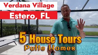 Verdana Village  Home Tour Estero Florida New Construction Homes For Sale [upl. by Ahsiemat]