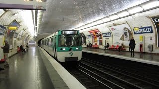 Paris MF77 Métro 8  Montgallet  klaxon [upl. by Atinehs]