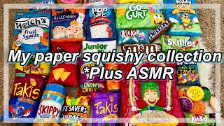 UPDATED PAPER SQUISHY COLLECTION ASMR Enjoy with headphones 🎧 [upl. by Noid]