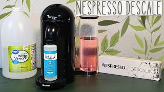 How To Descale The Nespresso Vertuo Plus  Which Descaling Solution Is Best [upl. by Rexanne991]