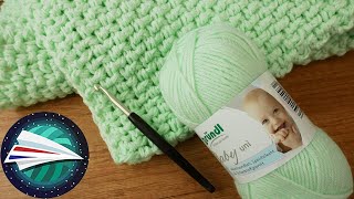 Baby Deken Haken  Super eenvoudig voor beginners  Mini babydeken [upl. by Aissert]