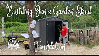 Building an 8x6 Garden Shed Foundation [upl. by Aihsar377]