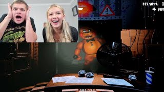 Jynxzi teaches Breckie Hill how to play Five Nights at Freddy’sFUNNY [upl. by Atiuqad]