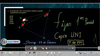 FIJAS DE GEOMETRÍA 1ER PARCIAL CEPRE UNI [upl. by Sashenka346]