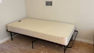 Best Price Mattress Box Spring Platform Metal Bed Frame Review [upl. by Krawczyk]