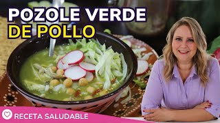 Pozole Verde de Pollo Saludable  Diabetes hipertensión colesterol bajo en grasa [upl. by Searcy518]