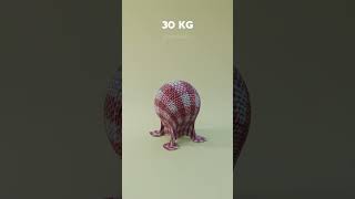 Satisfying Cloth Simulation 1 KG Vs 1000 KG In blender [upl. by Arahas]