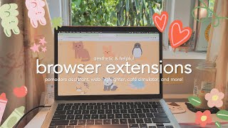 9 MUST HAVE aesthetic and helpful chrome extensions for students [upl. by Semadar]