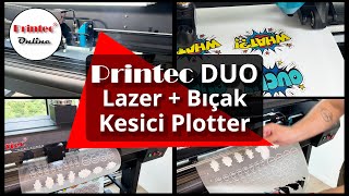 Printec Duo Lazer  Bıçak Kesici Plotter Cihazı Tanıtım Videosu [upl. by Billen471]