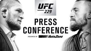 UFC 229 Press Conference Khabib vs McGregor [upl. by Ripley]