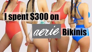 What was I thinking Aerie Swim 2018 Try on Bikini Haul  Toria Serviss [upl. by Denise]