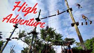 MEGA Adventure Climb  Zip in SENTOSA Singapore I Super Scarryy but so so FUN [upl. by Atinehc]