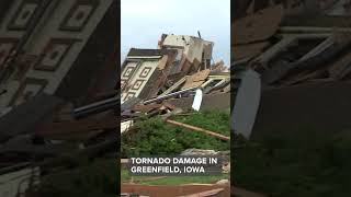 Tornado damage in Greenfield Iowa shorts [upl. by Anita]