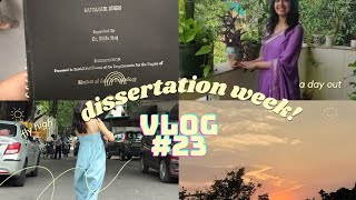 Vlog 23 Dissertation week  Ambedkar University MA Psychology [upl. by Cannell]