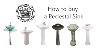 Bathroom Pedestal Sinks How to Buy  Renovators Supply [upl. by Phionna941]