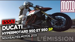 Ducati Hypermotard 950 et 950 SP  Des motos pour le FUN [upl. by Rothstein810]