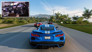 Chevrolet Corvette ERay  Goliath Race  Forza Horizon 5  Logitech g923 gameplay [upl. by Mccormac]