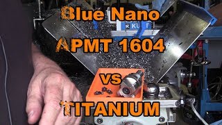 Blue Nano APMT1604 on a facemill in Titanium get the limit [upl. by Nahtnamas]