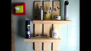 ▶️ Cómo Hacer Estantería de Madera con Palet 💡 Wooden Shelves [upl. by Edyaj]