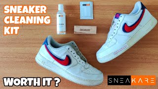 Review  Sneaker cleaning kit from SNEAKARE  INDIA [upl. by Zetnom717]