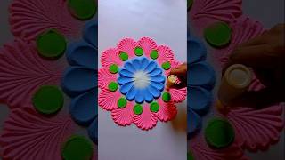 Small amp easy rangoli for diwali  new design rangoli [upl. by Onairotciv646]