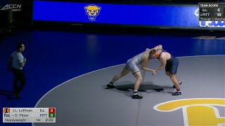 285lbs Dayton Pitzer Pitt vs Luke Luffman Illinois [upl. by Roel]