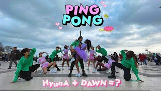 KPOP IN PUBLIC  ONE TAKE HyunAampDAWN 현아amp던 ‘PING PONG’ Dance Cover by Young Nation Dance [upl. by Norab195]