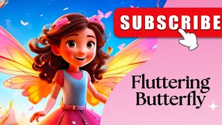 🦋 Fluttering Fun Magical Butterfly Song for Kids  Disney Style Animation 🌈 [upl. by Nosreme368]