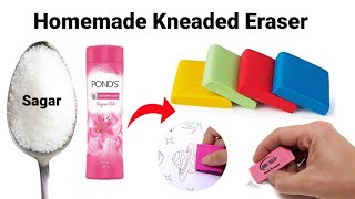 How to make Kneaded Eraser at homeDIY Eraser homemade Kneaded Eraser Moldable Eraser [upl. by Atsedom741]